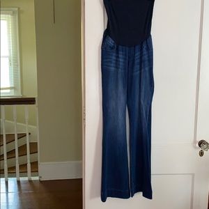 Soft comfortable wide bootcut maternity jeans